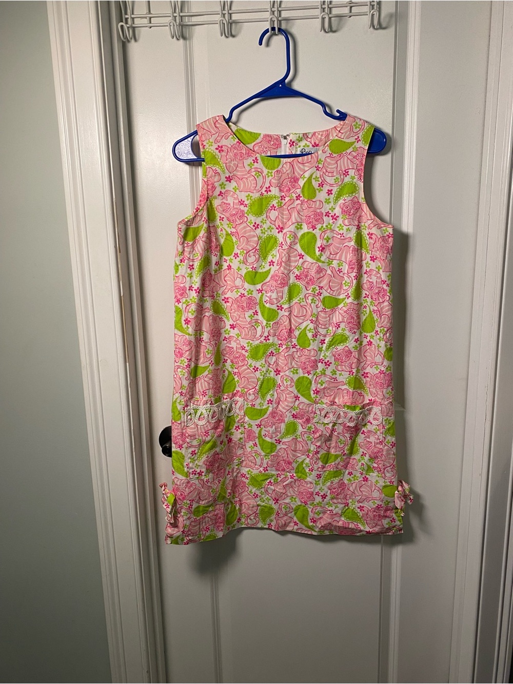 Lilly Pulitzer Pink & Green Floral Shift Dress